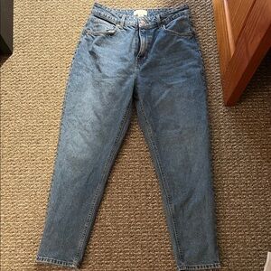 H&M Women's Straight Leg Blue Jeans